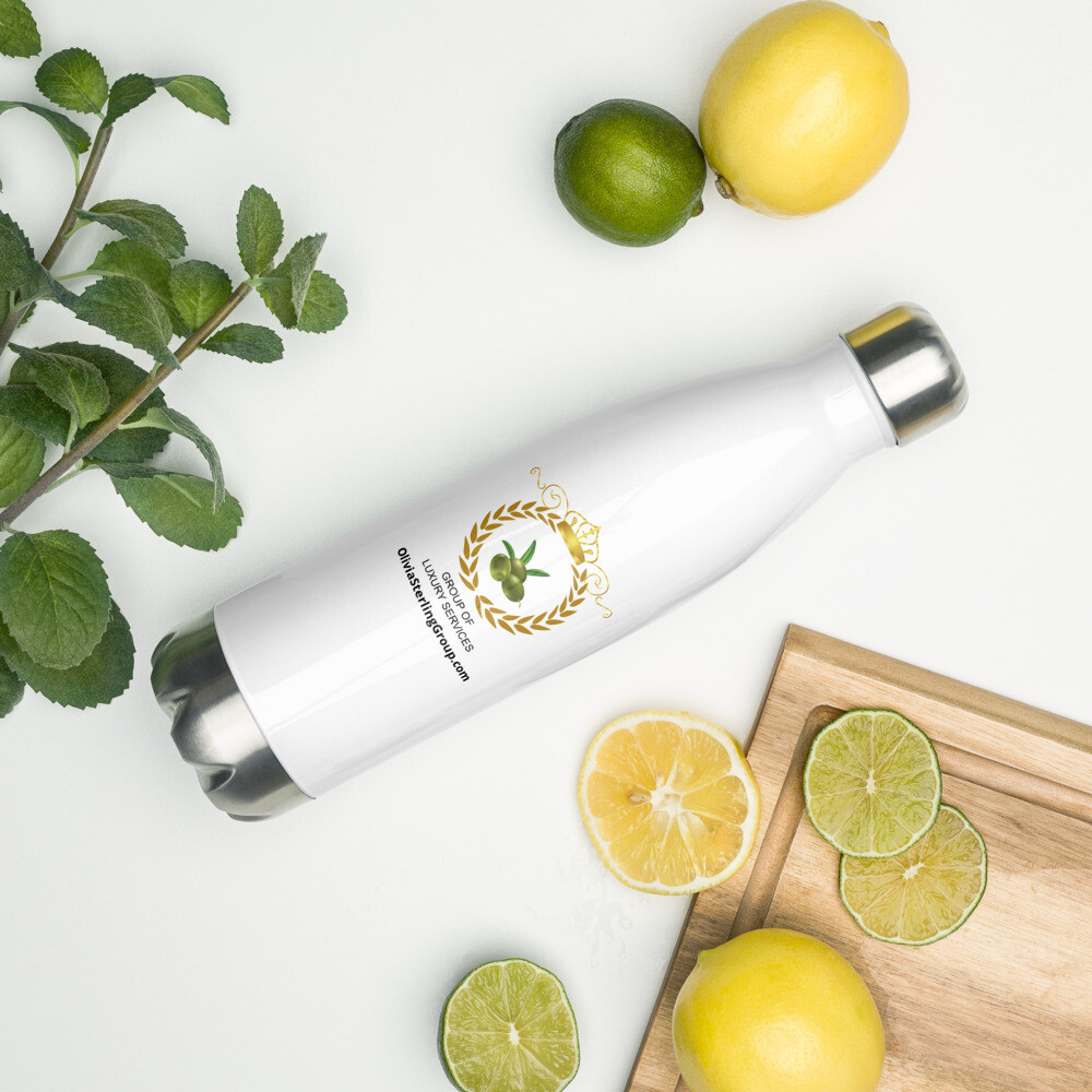 OSG Stainless Steel Pearl White Water Bottle [Accompanied Gift for OAP]