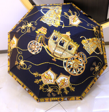 Luxury Design Golf Umbrella | Blue and Gold