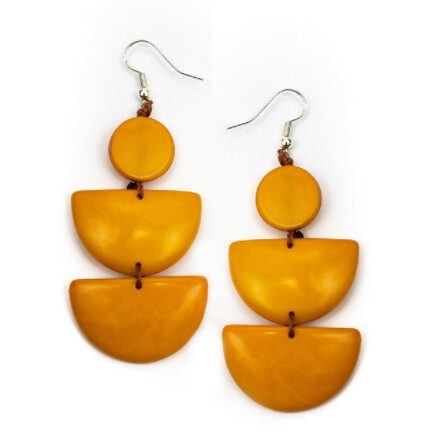 Golden Divine Honeycomb Earrings