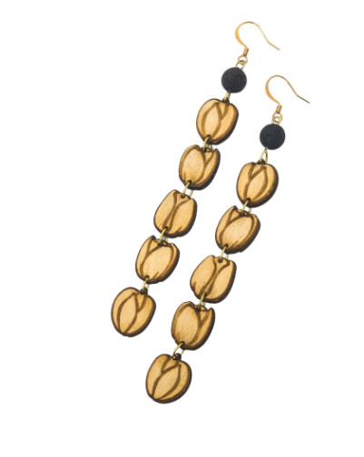 Lava Rock & Jasmine Aromatherapy Earrings