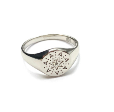 Mini-Super Star Signet Ring
