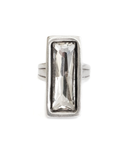 Healing Silver Pewter Ring