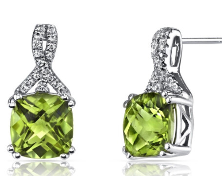 New York City Peridot Stud Earrings