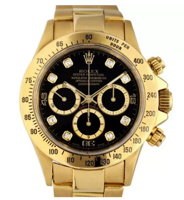 Rolex Daytona Luxury Men's Watch | Gold & Super Black