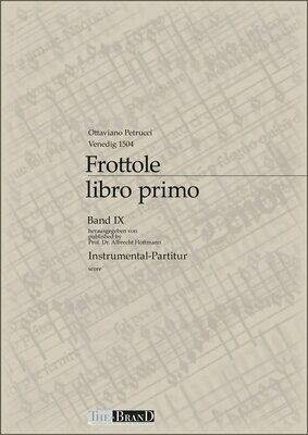 Frottole IX - Instumental-Partitur