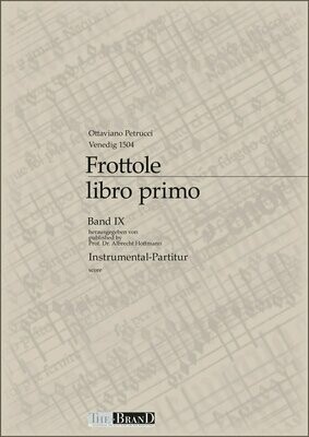 Frottole IX - Instumental-Partitur Frottole IX - Instumental-Partitur