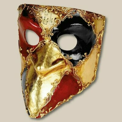 Bauta colorata musica - per il Carnevale