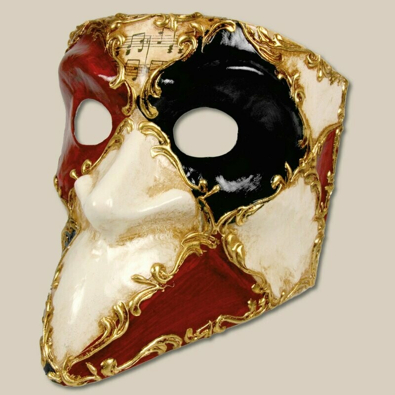 Bauta colorata musica per il Carnevale - mask