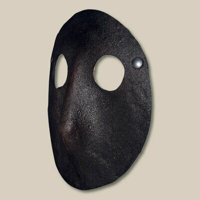 Moretta nera di cuoio - Leder-Maske - per il Carnevale