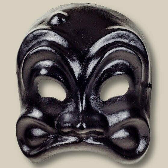 Arlecchino nero - Commedia dell'Arte-Maske