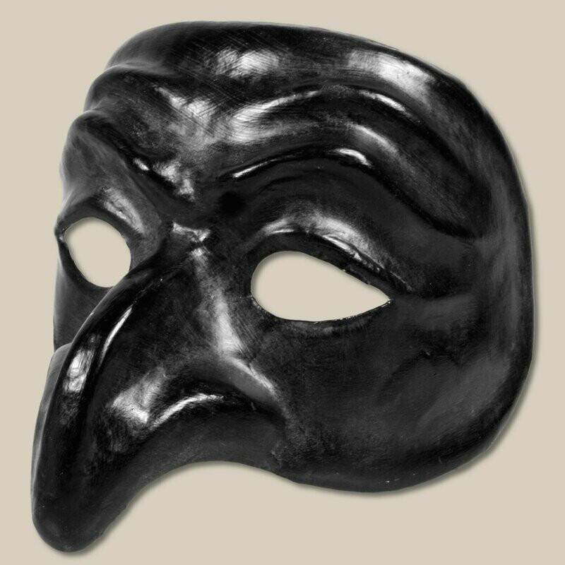 Pulcinella nero per la Commedia dell' Arte - Mask Pulcinella nero per la Commedia dell' Arte - Mask