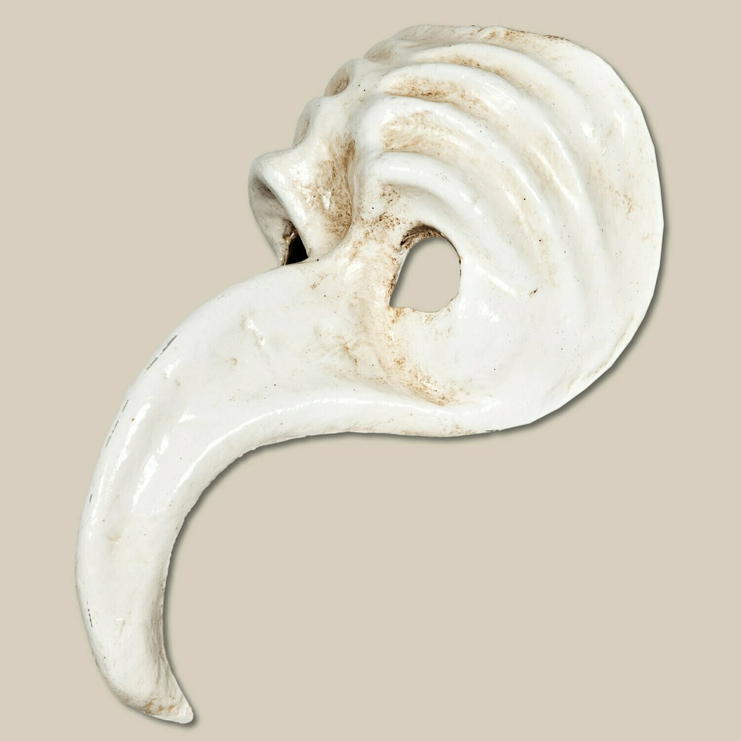 Naso Saraceno bianco per la Commedia dell'Arte - Maske