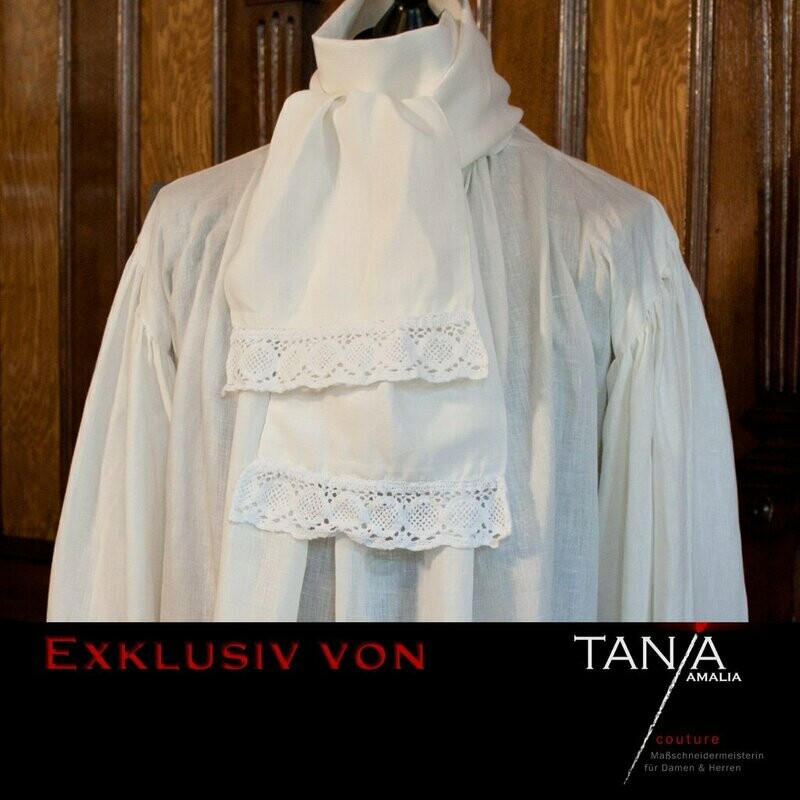 Man-Linen shirt incl. Jabot - 1720 - 1790