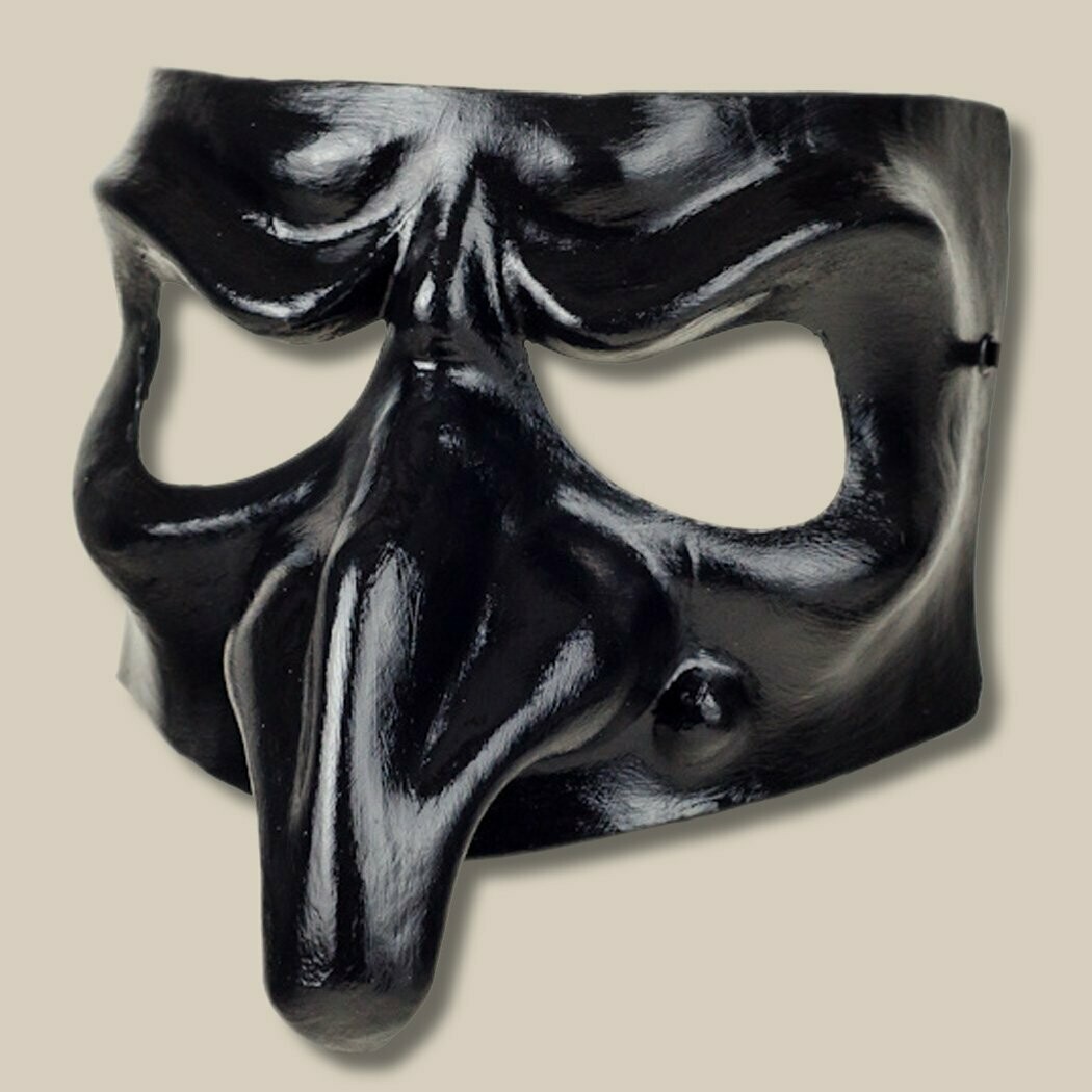 Pulcinella Tiepolo nero di cartapesta per la Commedia dell' Arte - Maske