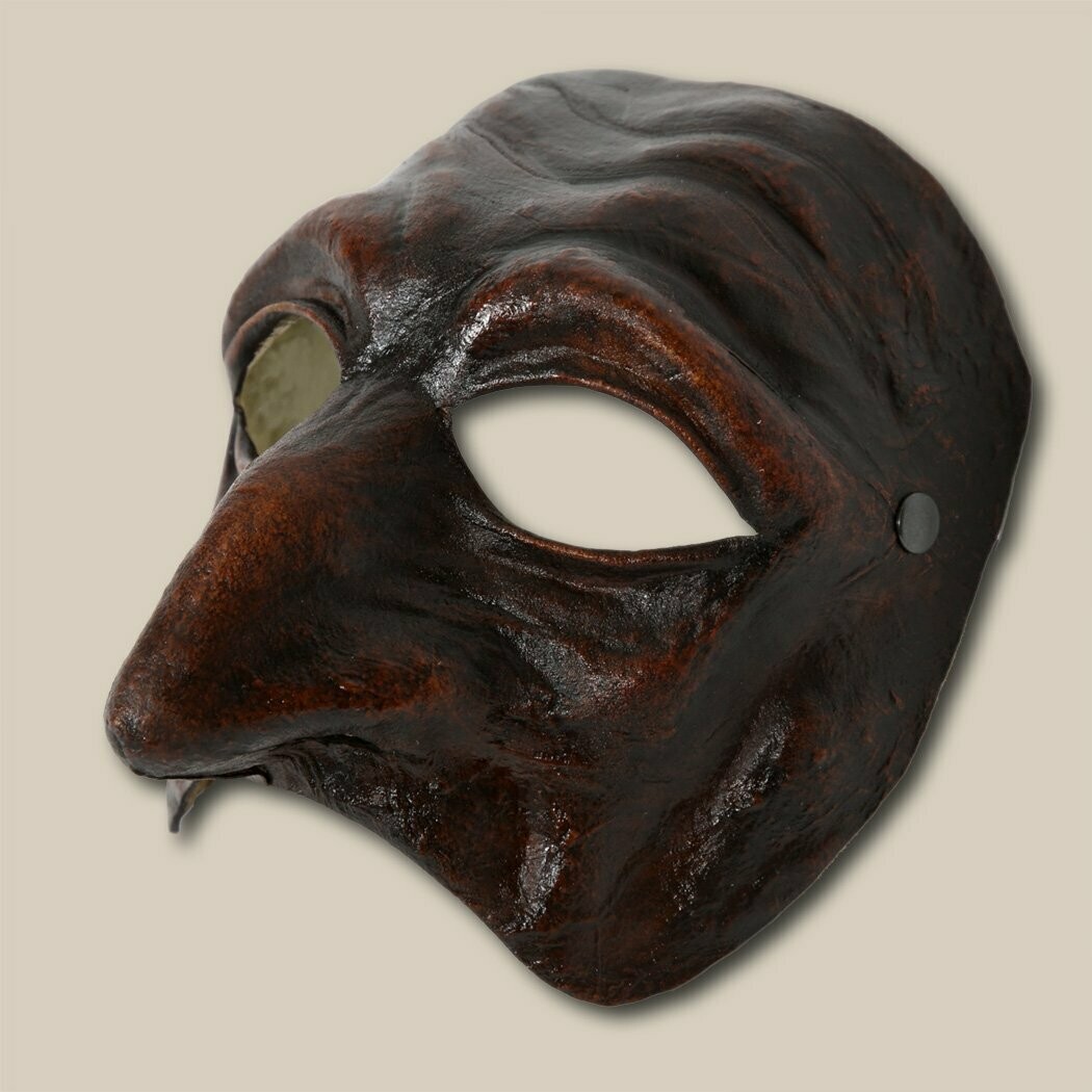 Pantalone marrone di cuoio per la Commedia dell'Arte - Ledermaske