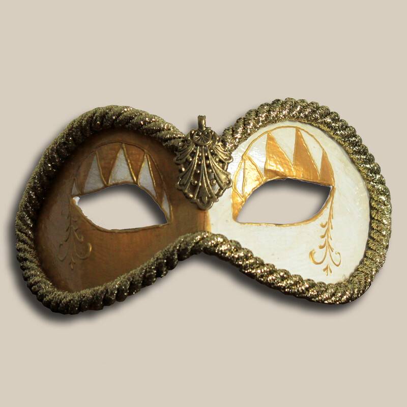 Colombina Nobilta - Pappmache Maske Colombina Nobilta - Pappmache Maske