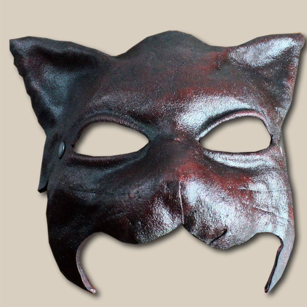 Kater - gatto lince rosso - Ledermaske