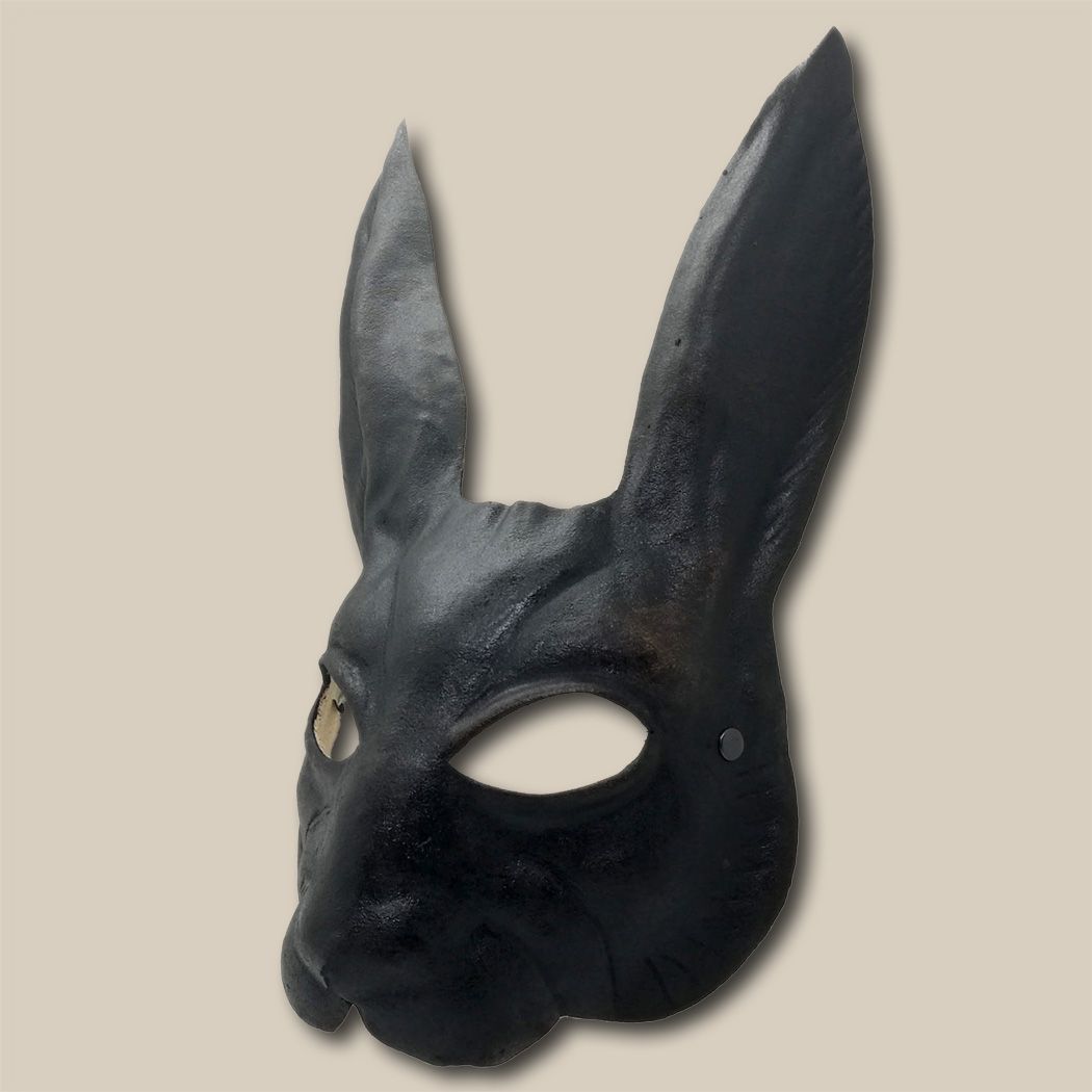 Hase - coniglio nero - Ledermaske