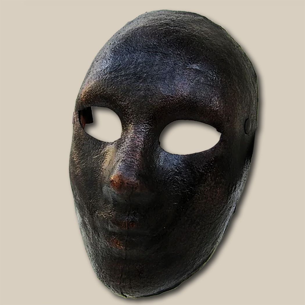 Volto venetiano nero - Leder-Larve - per il Carnevale - 1630 - 1797