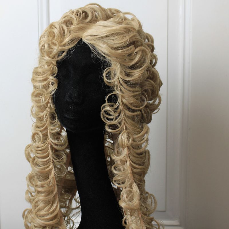 Man-Allonge wig - broken white 1680-1720