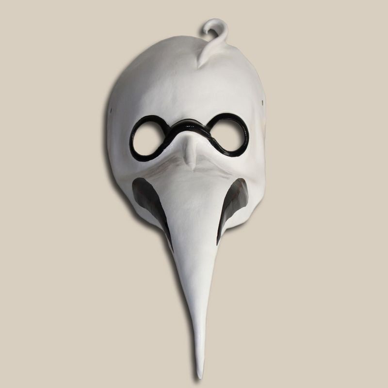 Dottore della Peste bianco di cuoio - Ledermaske Dottore della Peste bianco di cuoio - Ledermaske