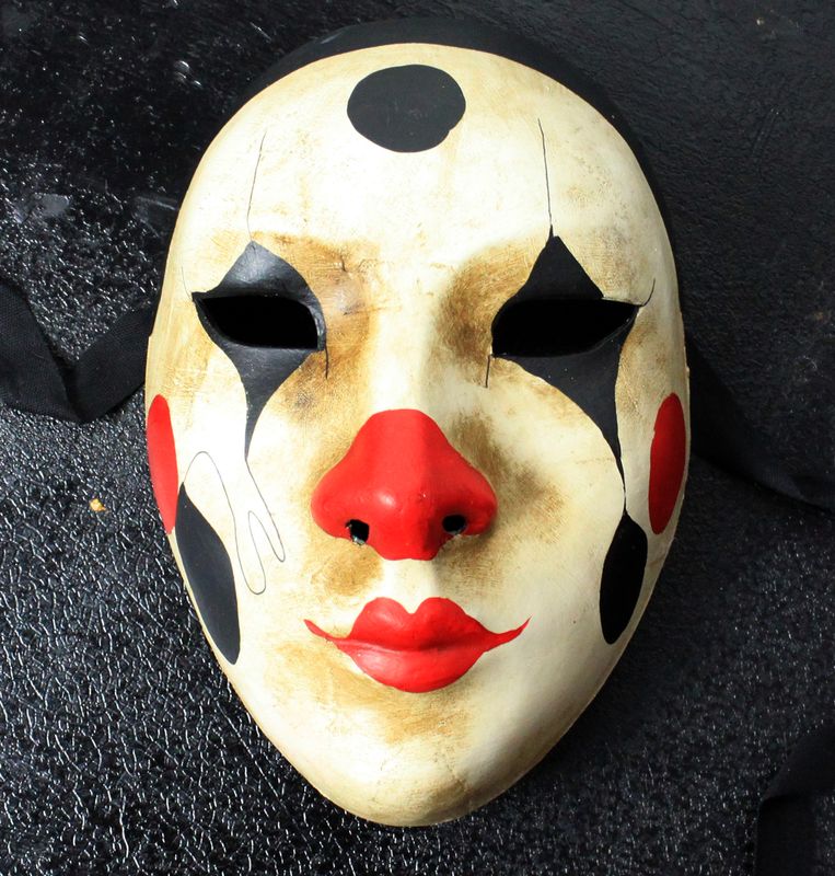 Pierrot per Commedia dell'Arte - Maske Pierrot per Commedia dell'Arte - Maske