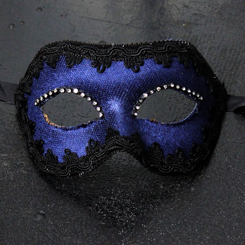 Donna-broccato blu di cartapesta per ballo