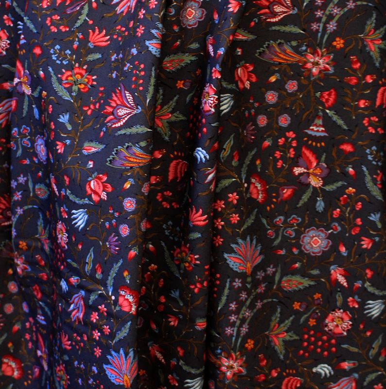 Dutch Heritage - Chintz - C. Ussé - blu piccione Dutch Heritage - Chintz - C. Ussé - blu piccione