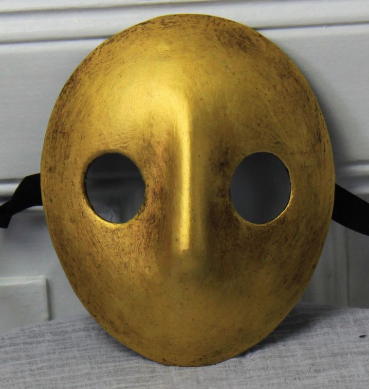 Moretta oro - Pappmache-Larve - per il Carnevale - 1630 - 1797 Moretta oro - Pappmache-Larve - per il Carnevale - 1630 - 1797