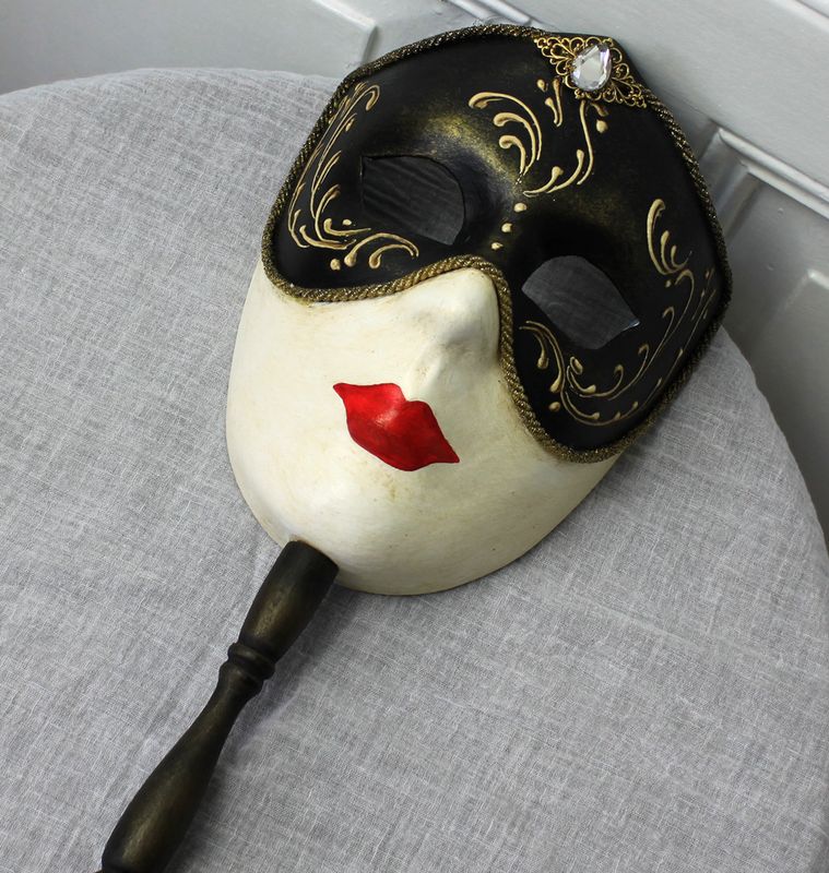 Volto cortese con bastone - Stabmaske Volto cortese con bastone - Stabmaske