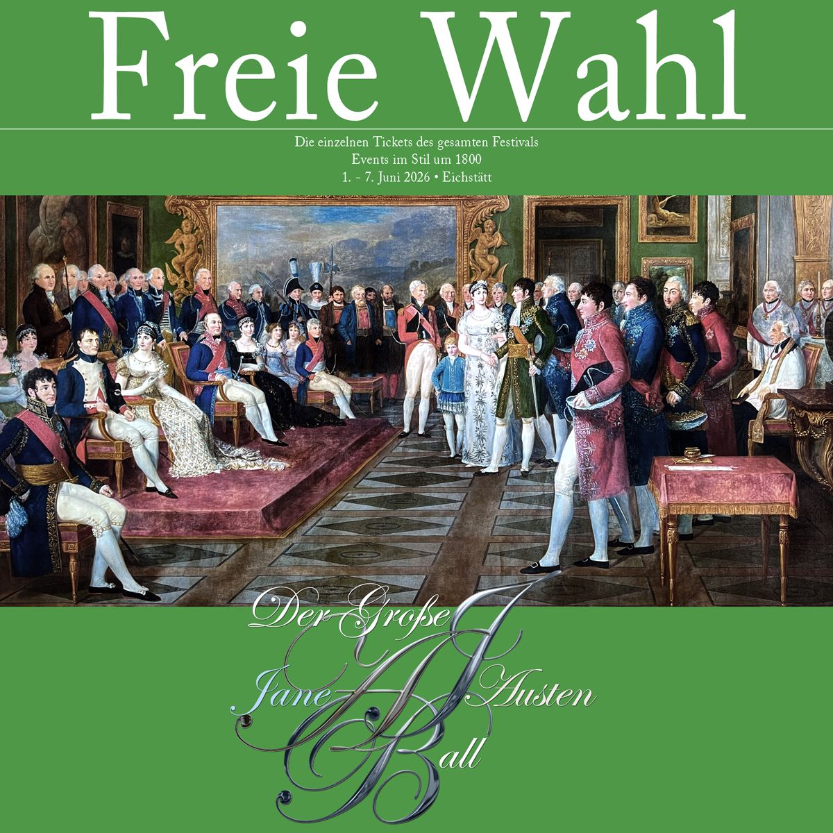 Freie Wahl - Einzel-Billets - Jane Austen Ball 2026 Freie Wahl - Einzel-Billets - Jane Austen Ball 2026