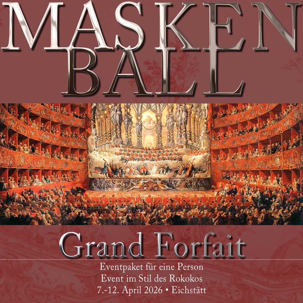 Großes Veranstaltungspaket - Der Große Jagd- & Maskenball 2026