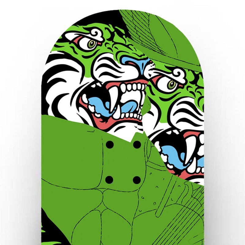 Tabla Skateboard Personalizada / Greek Tiger Double Head / Digital printing