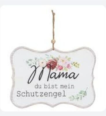 Metallschild ` Mama Schutzengel´