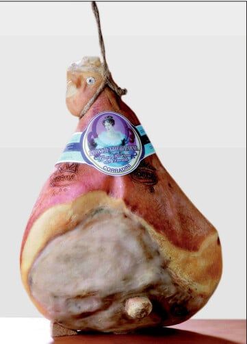 JAMBON CRU DE PARME DOP ADDOBBO S/O 18 MOIS CORRAN (+/-6kg)