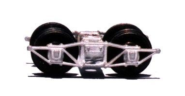 RGM-3201 - Westside Lumber Co. trucks, 2 spring.  Used on all types of freight cars.  4'0" wheel base