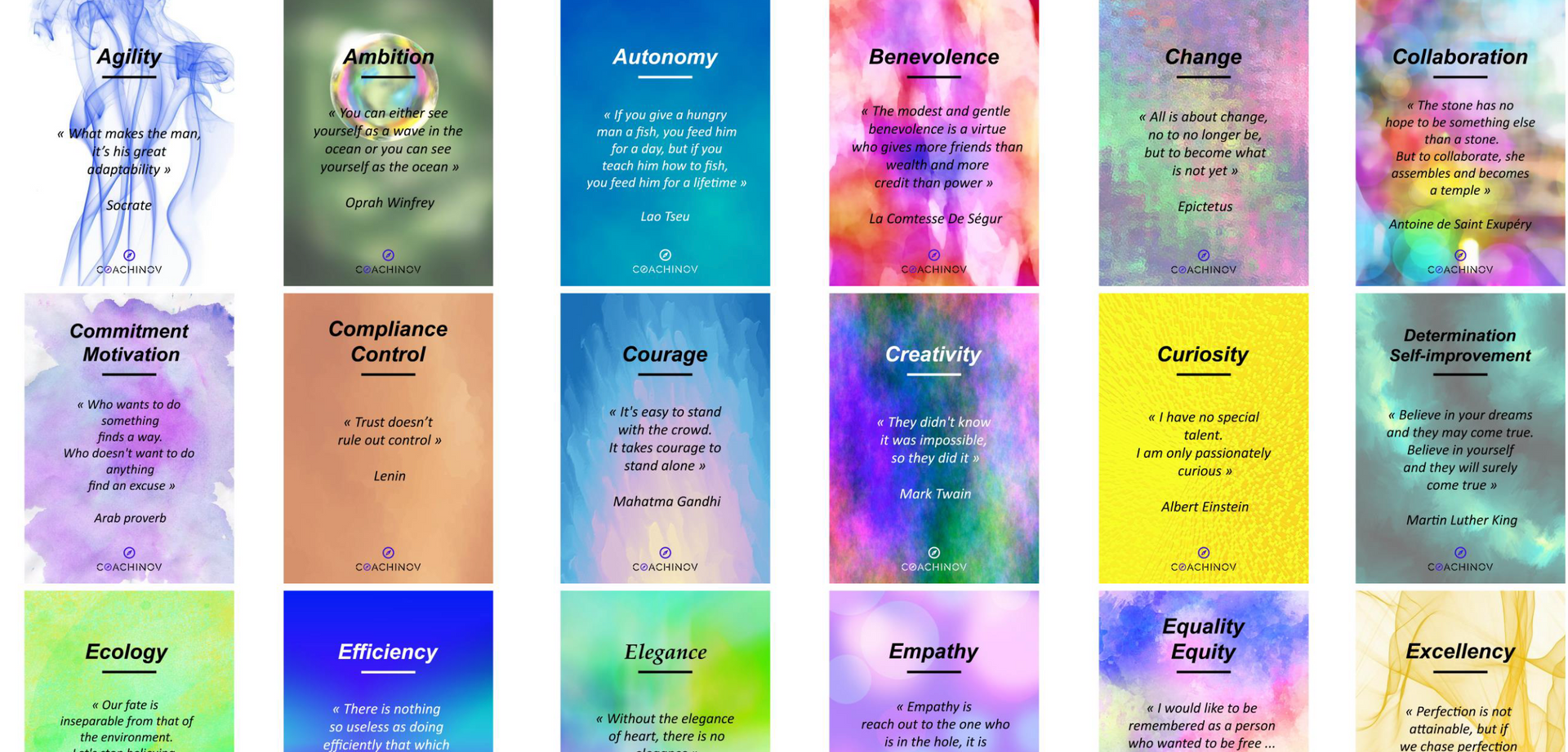 52 Valeurs - digital (français ou anglais)