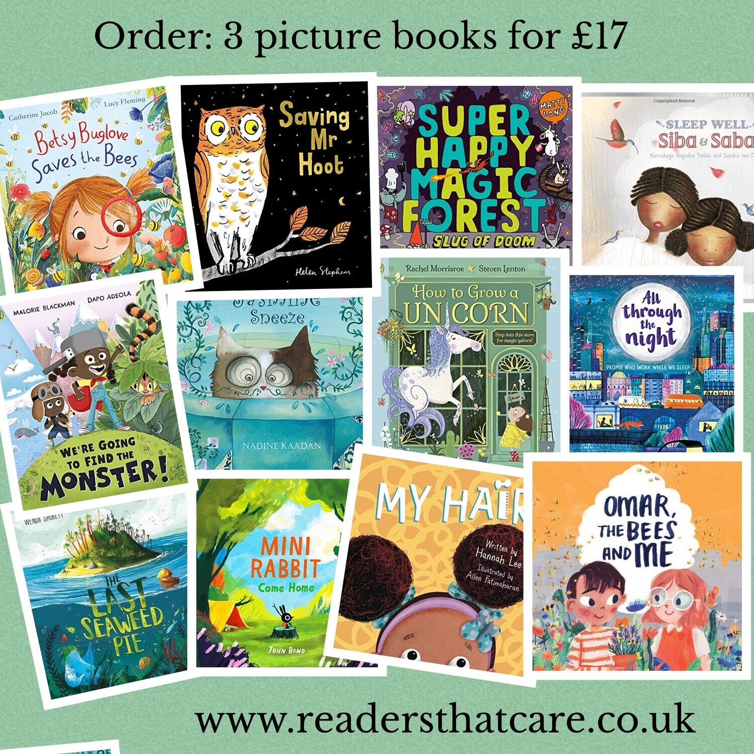 Order: 3 Picture books from Selection + mystery book