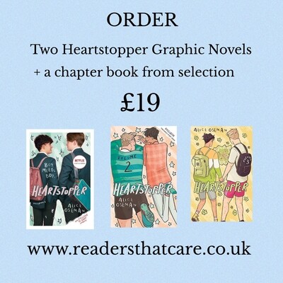 Two Heartstopper Graphic Novels +  free chapter book