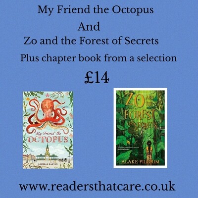June Pre-Order: Octopus by Lindsay Galvin + Zo and Forest of Secrets by Alake Pilgrim + 3rd book