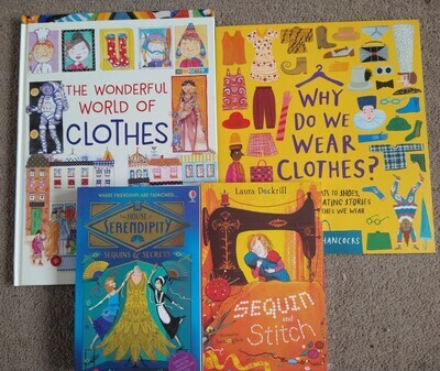 Clothes themed book bundle (4 books)