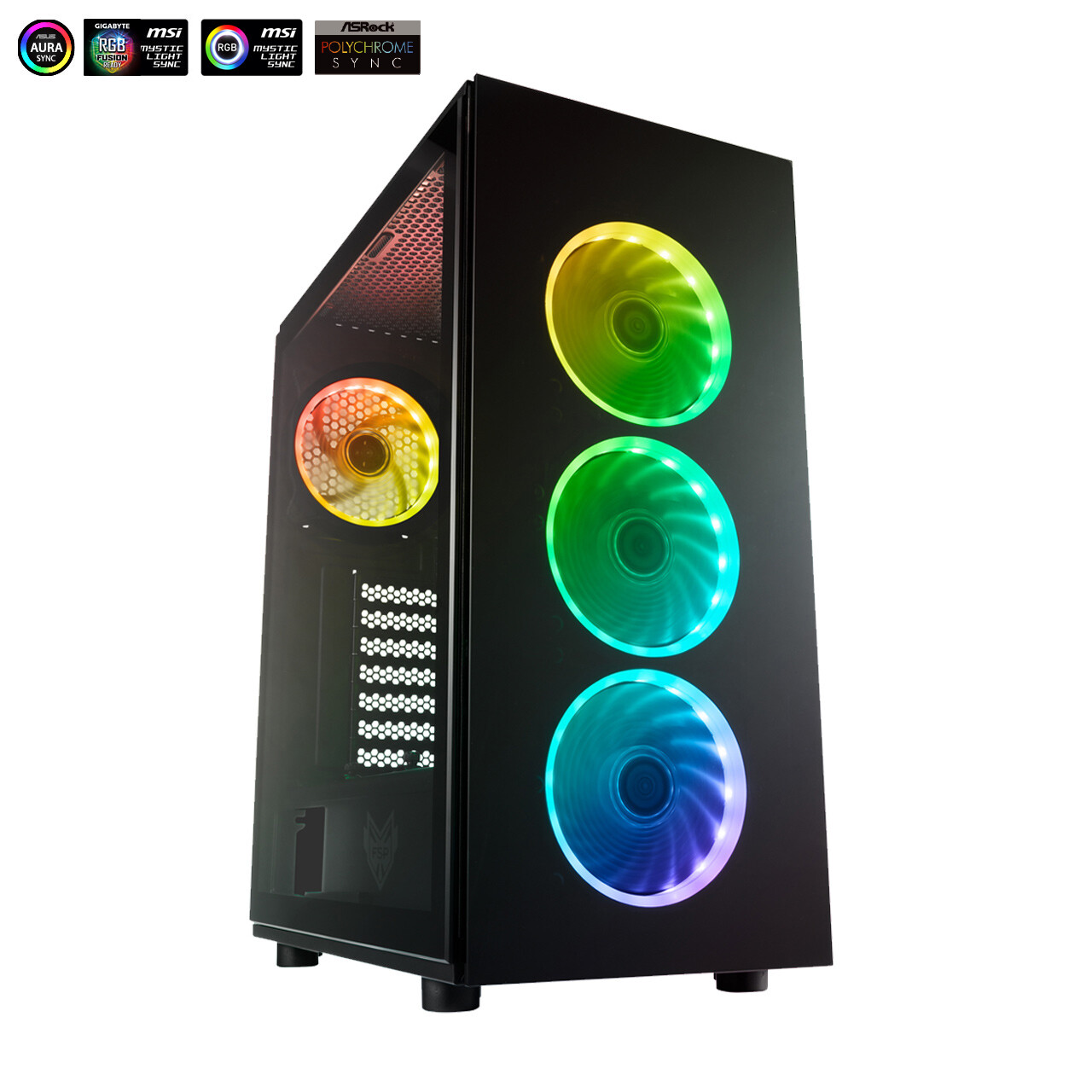 FSP CMT340 RGB Tempered Glass Case