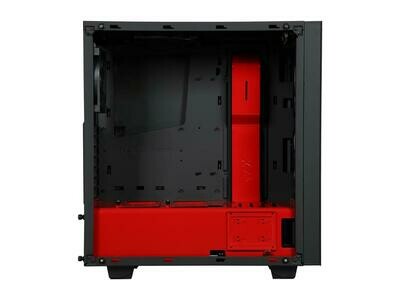 NZXT S340 Elite Matte Black/Red Steel/Tempered Glass ATX Mid Tower Case