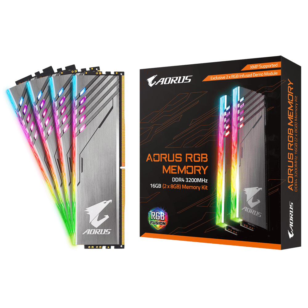 AORUS RGB Memory 16GB (2x8GB) 3200MHz (With Demo Kit)(Limited Edition) Memory Kit