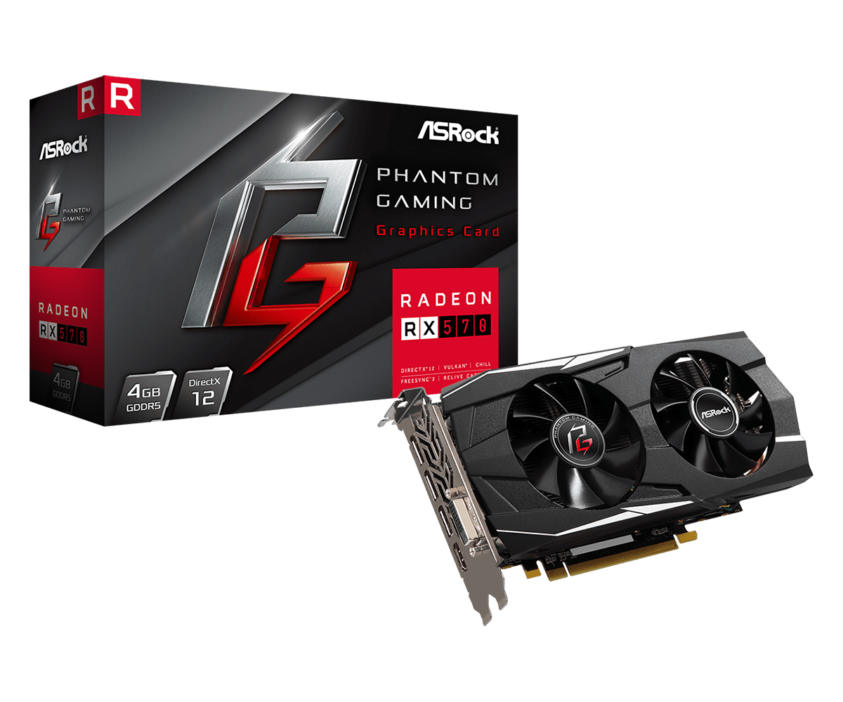 Asrock PHANTOM RX570 4GB GDDR5 256-bit Video Card