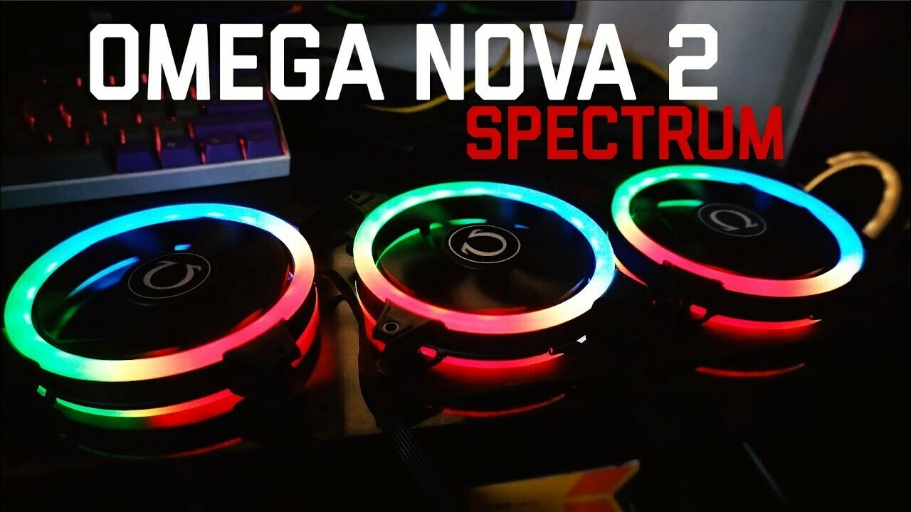 OMEGA NOVA 2 - 120mm RGB SPECTRUM 3 IN 1 W/ CONTROL HUB