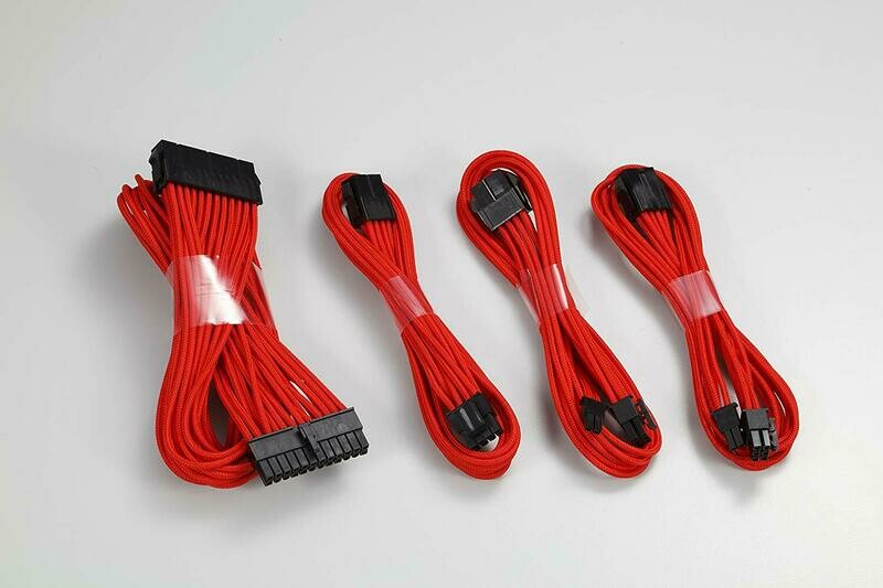 Phanteks 24 Pin/ 8pin (4+4) M/B, 8pin (6+2) PCI-E Extension Cable Kit 500mm Length