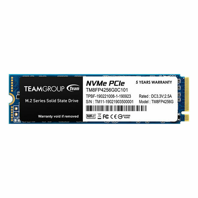 TEAMGROUP MP34 256GB NVMe PCIe M.2 2280 Solid State Drive SSD
