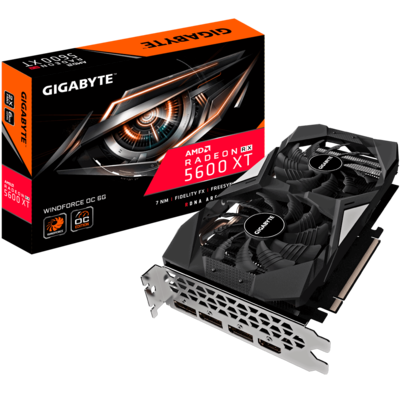 Gigabyte Radeon™ RX 5600 XT WINDFORCE OC 6GB GDDR6 192-bit Video Card Gigabyte Radeon™ RX 5600 XT WINDFORCE OC 6GB GDDR6 192-bit Video Card