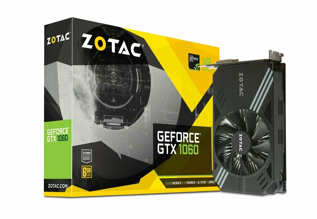 ZOTAC GeForce® GTX 1060 Sngle Fan 6GB GDDR5 192-bit Video Card